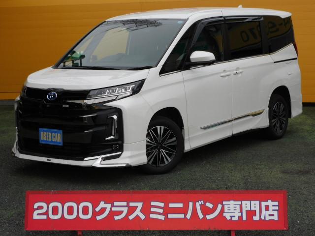 4年式 ノア 1.8 ハイブリッド S-Z E-Four 4WD モデリスタエアロ & モデリスタアルミ 10.5インチディスプレイオーディオPlus & 14インチフリップダウンモニター 3眼プロジェクターLED ブラインドスポットモニター ユニバーサルステップ ドライビングサポート & 快適利便パッケージHigh トヨタチームメイト 前後ドライブレコーダー