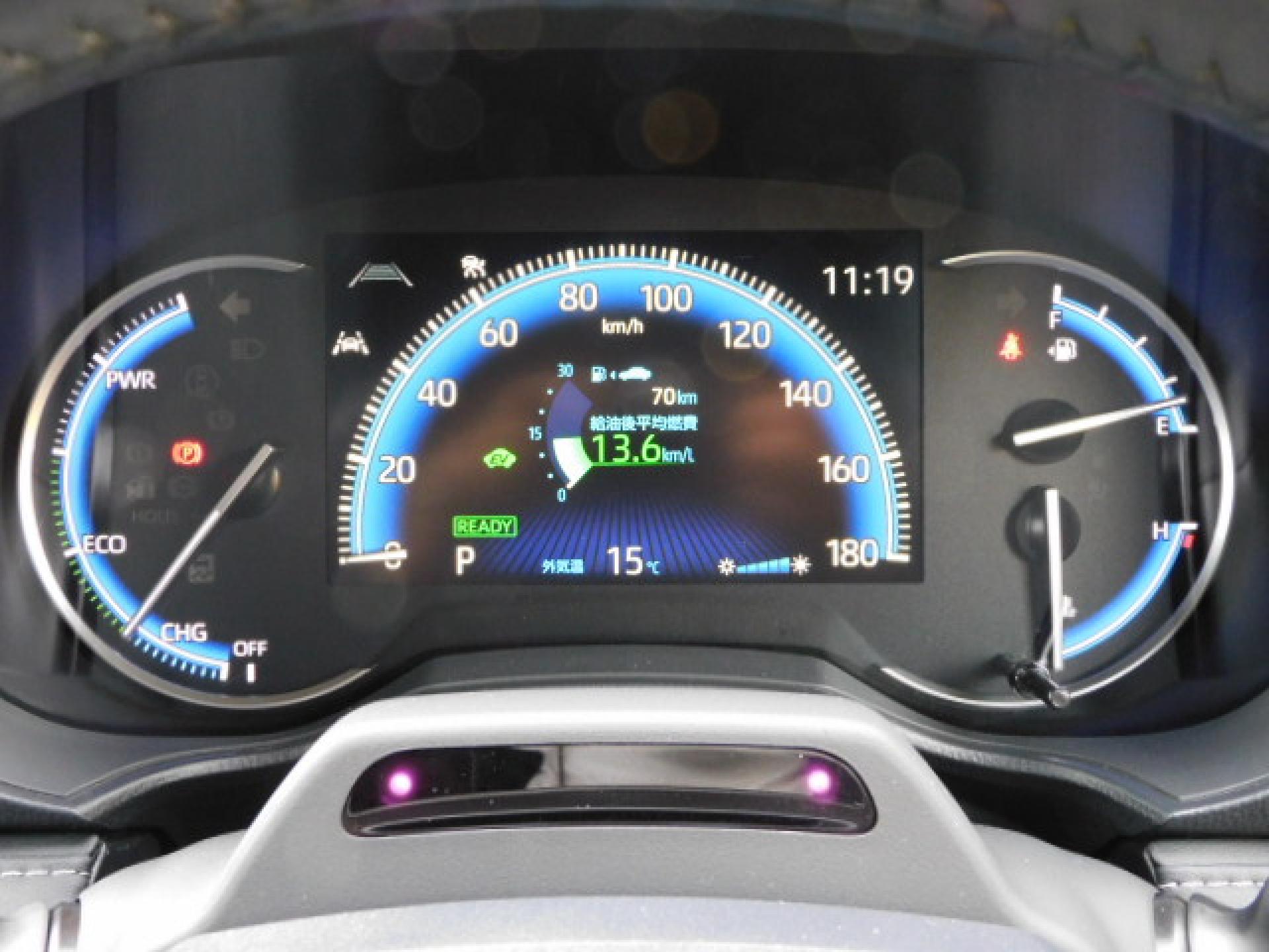 ハイブリッド専用オプティトロンメーター＋7インチマルチインフォメーションディスプレイ、ドライバーモニターカメラ（※）メーカーオプション