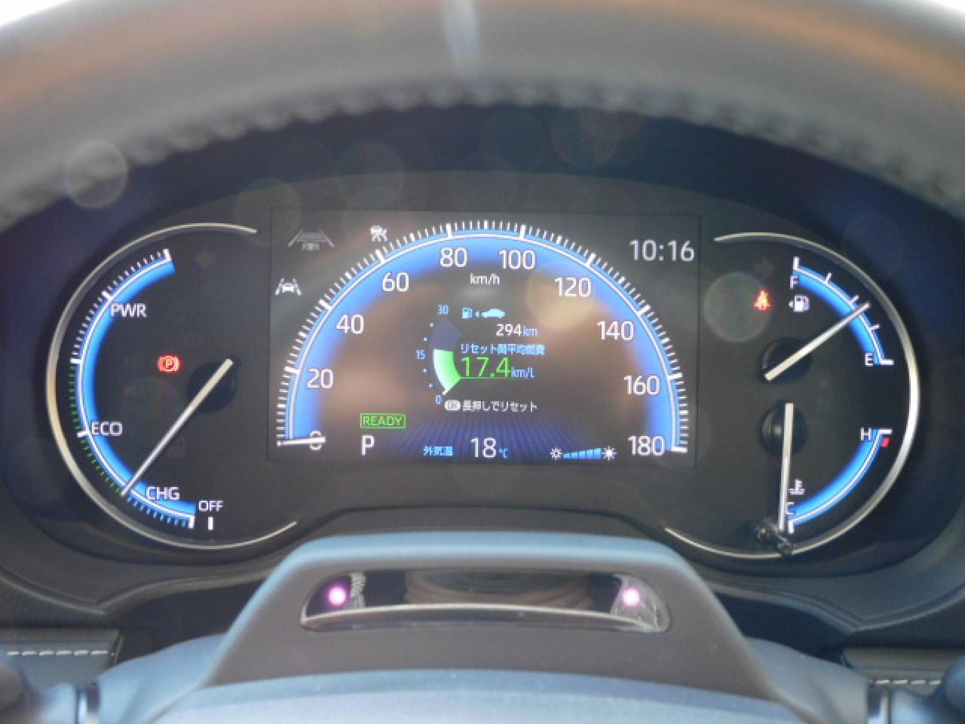 ハイブリッド専用オプティトロンメーター+7インチマルチインフォメーションディスプレイ、ドライバーモニターカメラ(※)メーカーオプション