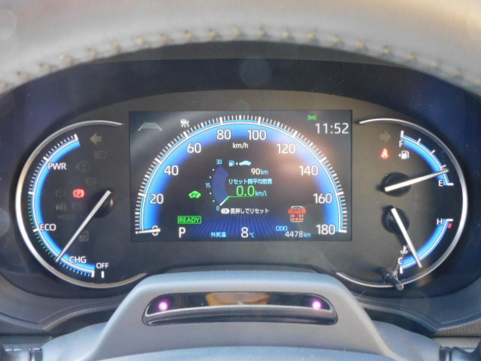 ハイブリッド専用オプティトロンメーター＋7インチマルチインフォメーションディスプレイ、ドライバーモニターカメラ（※）メーカーオプション