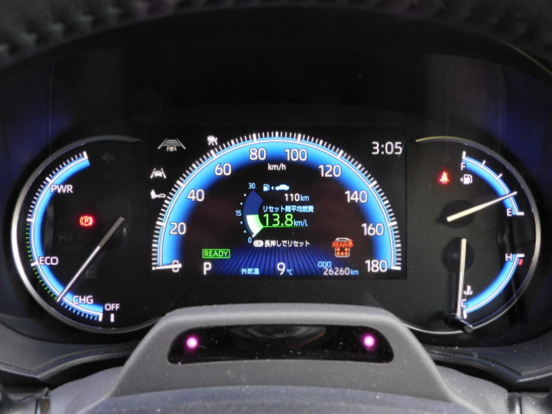 ハイブリッド専用オプティトロンメーター+7インチマルチインフォメーションディスプレイ、ドライバーモニターカメラ(※)メーカーオプション