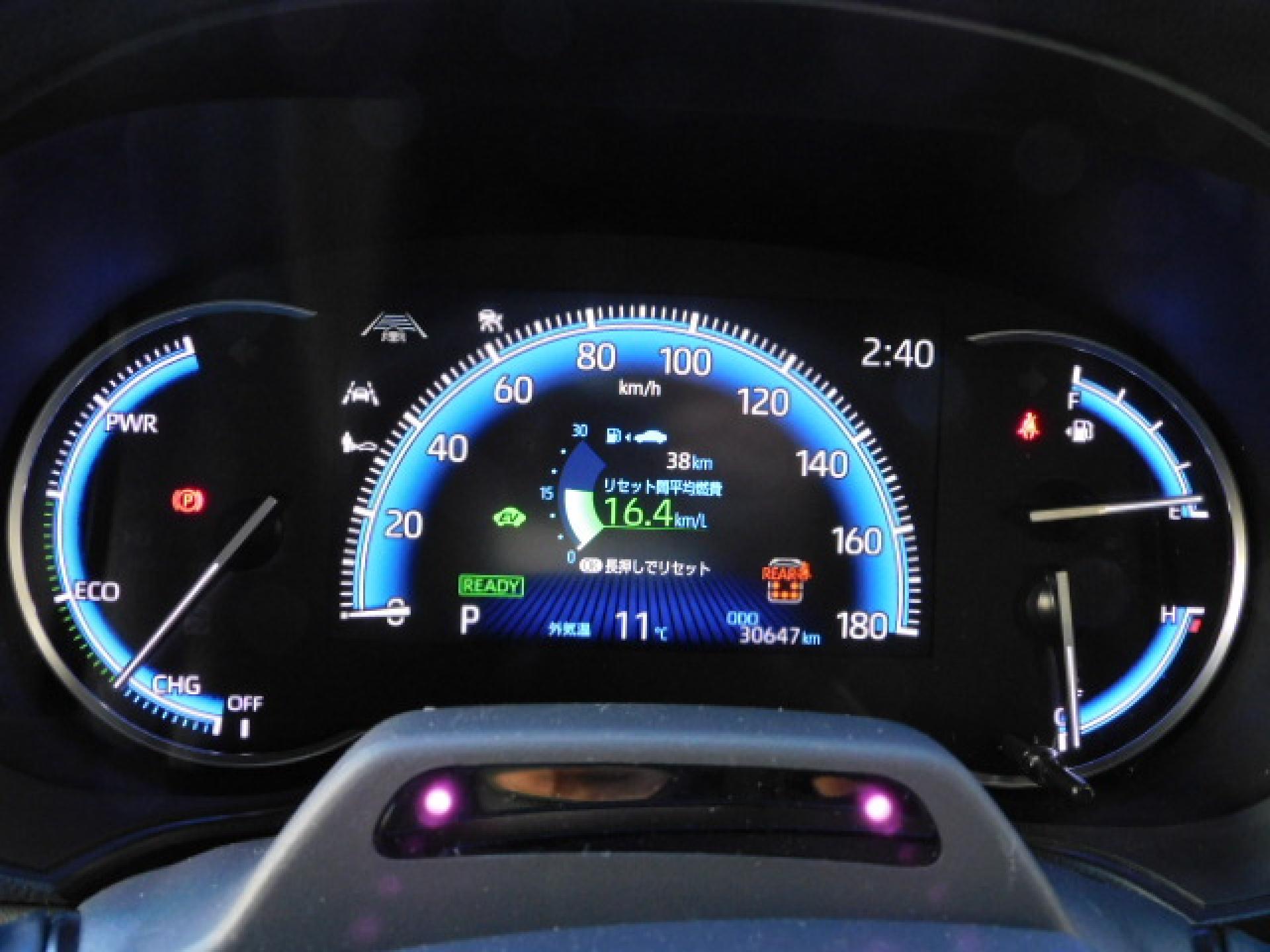 ハイブリッド専用オプティトロンメーター+7インチマルチインフォメーションディスプレイ、ドライバーモニターカメラ(※)メーカーオプション