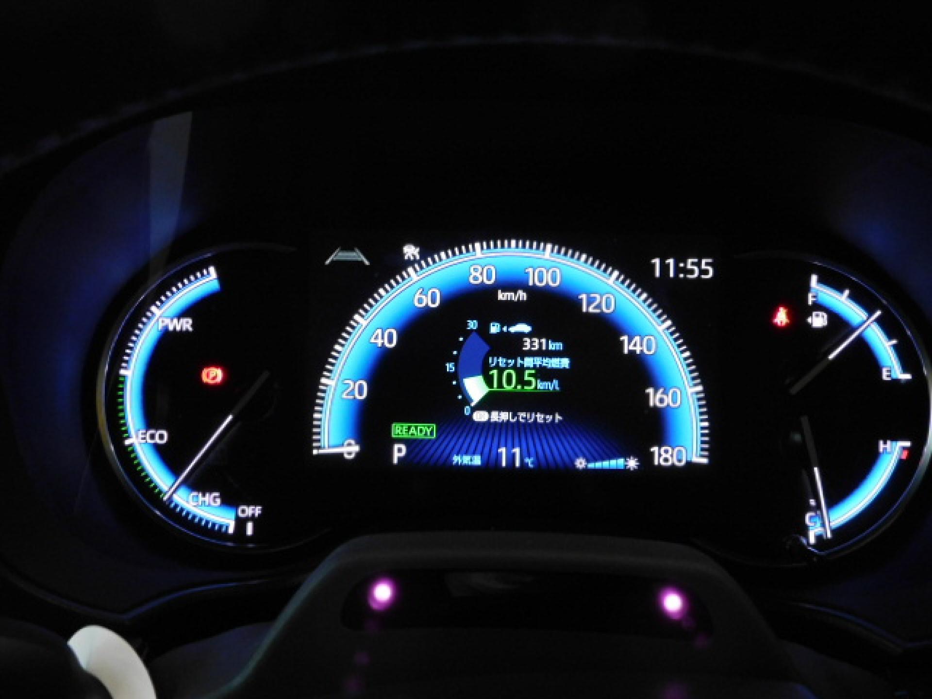 ハイブリッド専用オプティトロンメーター＋7インチマルチインフォメーションディスプレイ、ドライバーモニターカメラ（※）メーカーオプション