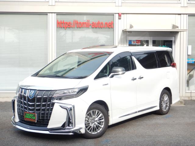 R2年式 アルファードハイブリッド25SR,Cパッケージ4WD メーカー10.5インチディスプレイナビTV JBLプレミアムサウンドシステム 13.3インチリヤシートエンターテインメントシステム パノラミックビューモニター 合成皮革エグゼクティブパワーシート ツインムーンルーフ モデリスタエアロバージョン&マフラー 3眼LEDヘッドライト シーケンシャルターンランプ デジタルインナーミラー ブラインドスポットモニター 両側パワースライドドア パワーバックドア ナビ連動ビルトインETC(2,0)