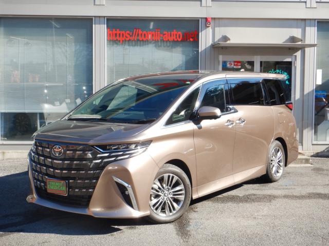 現行型6年式　アルファードハイブリッド25Ｚ 14インチディスプレイナビTV　パノラミックビューモニター　13.2型有機EL後席ディスプレイ　合成皮革エグゼクティブパワーシート　左右独立ムーンルーフ　ユニバーサルステップ　3眼LEDヘッドライト　シーケンシャルターンランプ　デジタルインナーミラー　ブラインドスポットモニター　両側パワースライドドア　パワーバックドア　ナビ連動ビルトインETC(2,0)