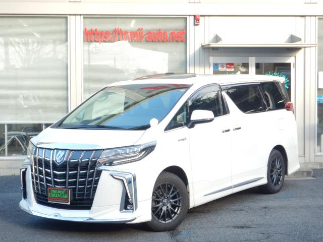 R2年式アルファードハイブリッド25SR,Cパッケージ　ディスプレイオーディオ9型ナビTV　12.1型フリップダウンモニター　合成皮革エグゼクティブパワーシート　ツインムーンルーフ　モデリスタエアロバージョン　3眼LEDヘッドライト　シーケンシャルターンランプ　デジタルインナーミラー　ブラインドスポットモニター　両側パワースライドドア　パワーバックドア　ナビ連動ビルトインETC(2,0)　シグネチャーイルミブレード　CD&DVDデッキ