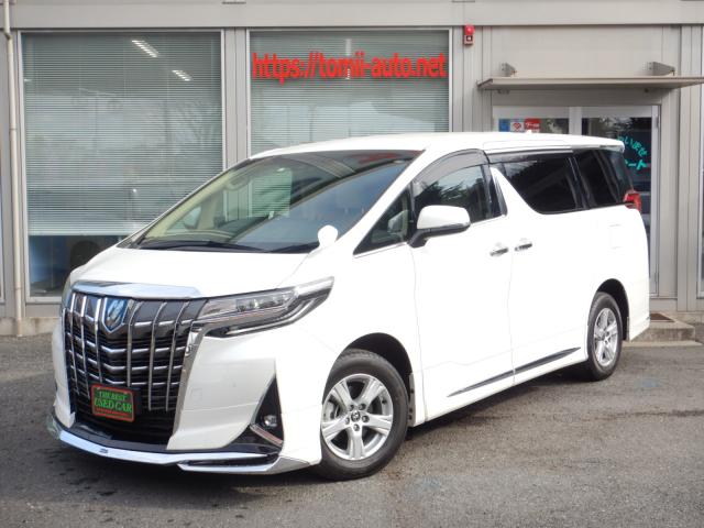 R5年式　アルファードハイブリッド25X-4WD　ディスプレイオーディオ9型ナビTV　後席12.1型フリップダウンモニター　モデリスタエアロ　LEDヘッドライト　両側パワースライドドア　ＣＤ＆ＤＶＤデッキ　ナビ連動ビルトインETC(2,0)　100V電源コンセント端子