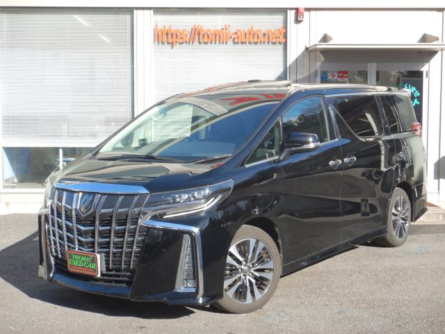 1年式　アルファード25S　メーカー9.2型ナビＴＶ　12.1型リアエンターシステム　ＪＢＬプレミアムサウンド　デジタルインナーミラー　　ブラインドスポットモニター　ツインムーンルーフ　両側パワースライドドア　　ナビ連動ビルトインETC2.0　パノラミックビューモニター