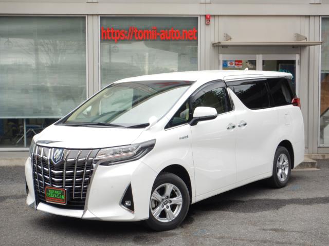 R03年式　アルファードハイブリッド25X　ディスプレイオーディオ9型ナビTV　12.1型フリップダウンモニター　デジタルインナーミラー　ブラインドスポットモニター　両側パワースライドドア　ナビ連動ビルトインETC(2,0)　CD&DVDデッキ　100V電源コンセント端子　社外ドライブレコーダー（前・後）